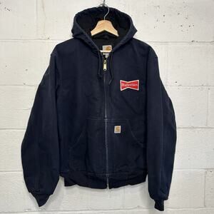 Carhartt Thermal Hooded Active Jacket “Dark Navy” Budweiser